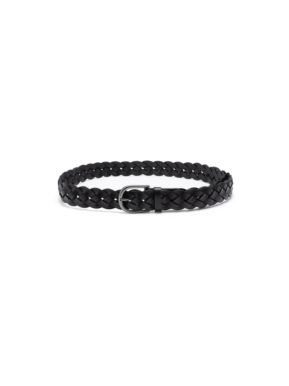 LYUOCHENG Vintage Double Layer Woven Leather Belt