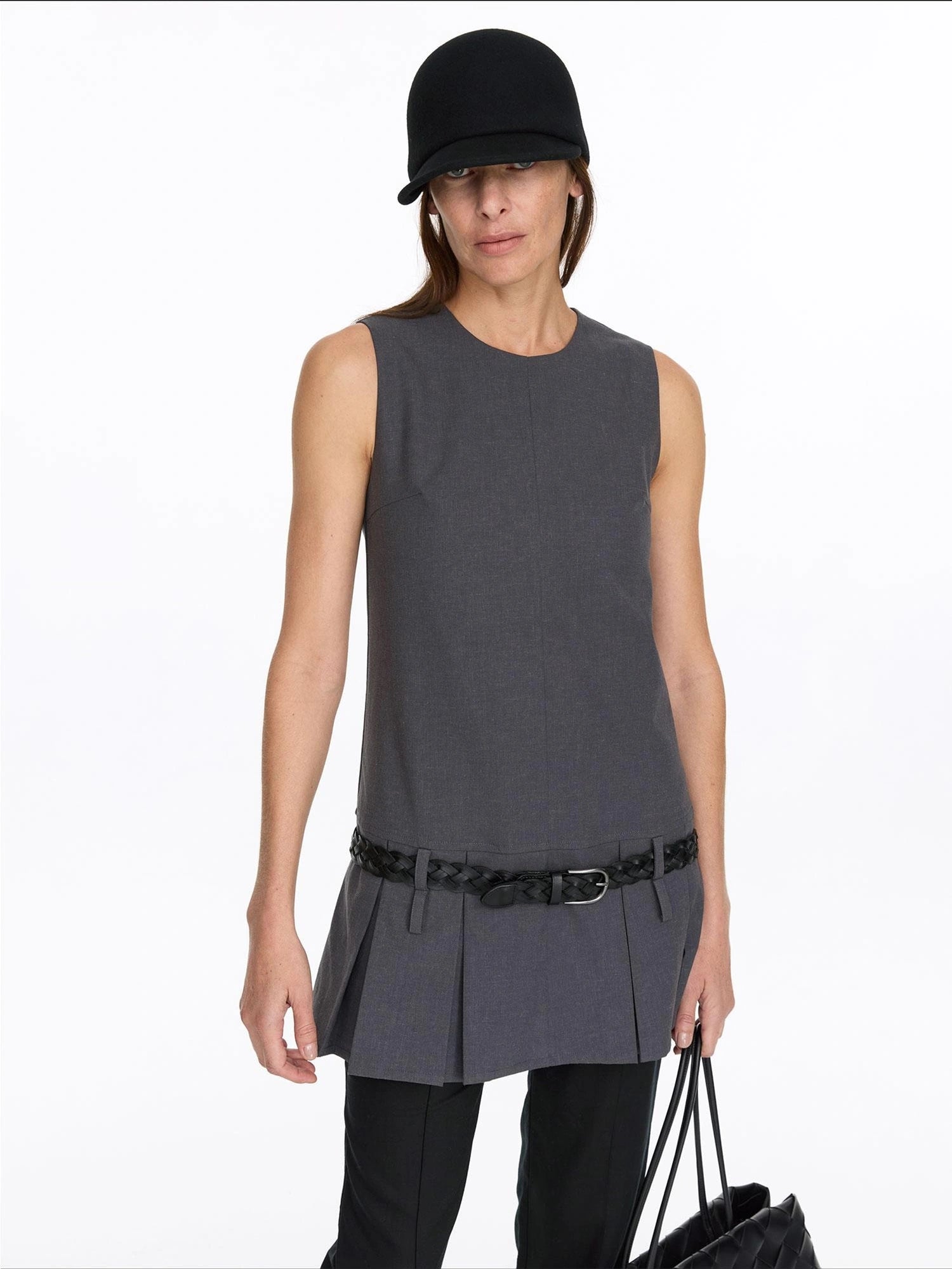 LYUOCHENG Vintage Double Layer Woven Leather Belt