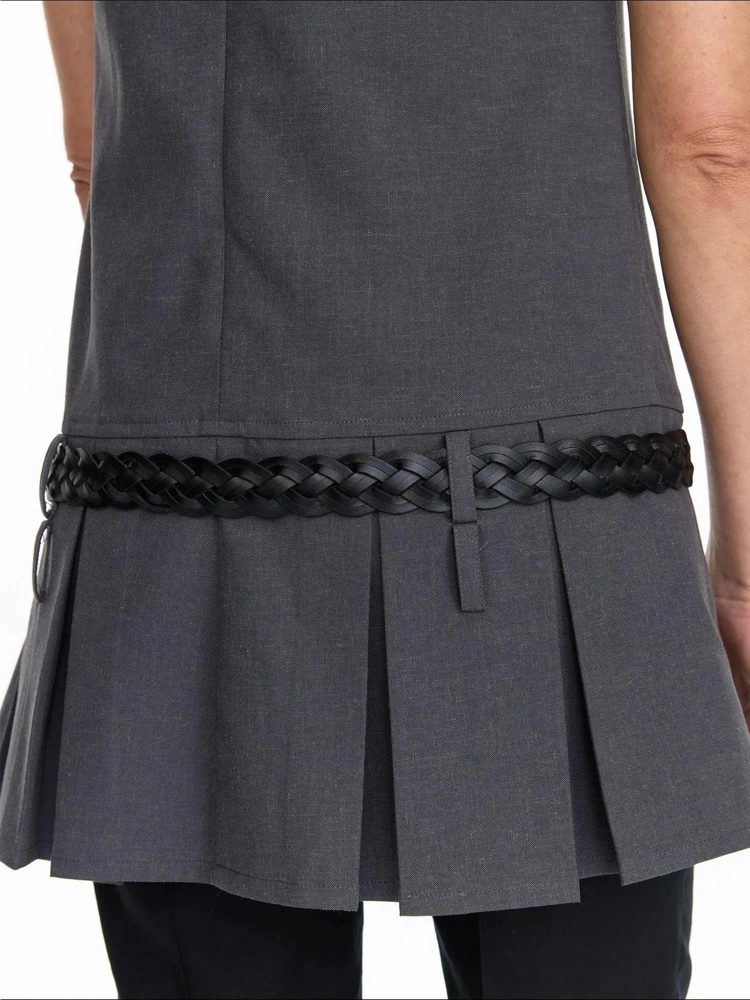 Vintage Double Layer Woven Leather Belt