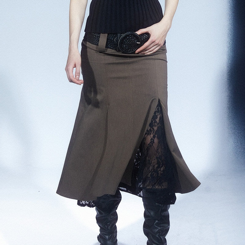 LYUOCHENG_Vintage_Low_Waist_Spliced_Lace_Women&