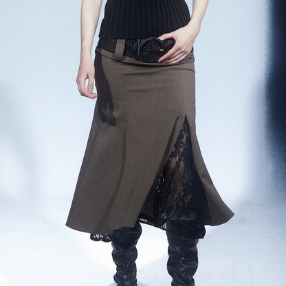 LYUOCHENG_Vintage_Low_Waist_Spliced_Lace_Women&
