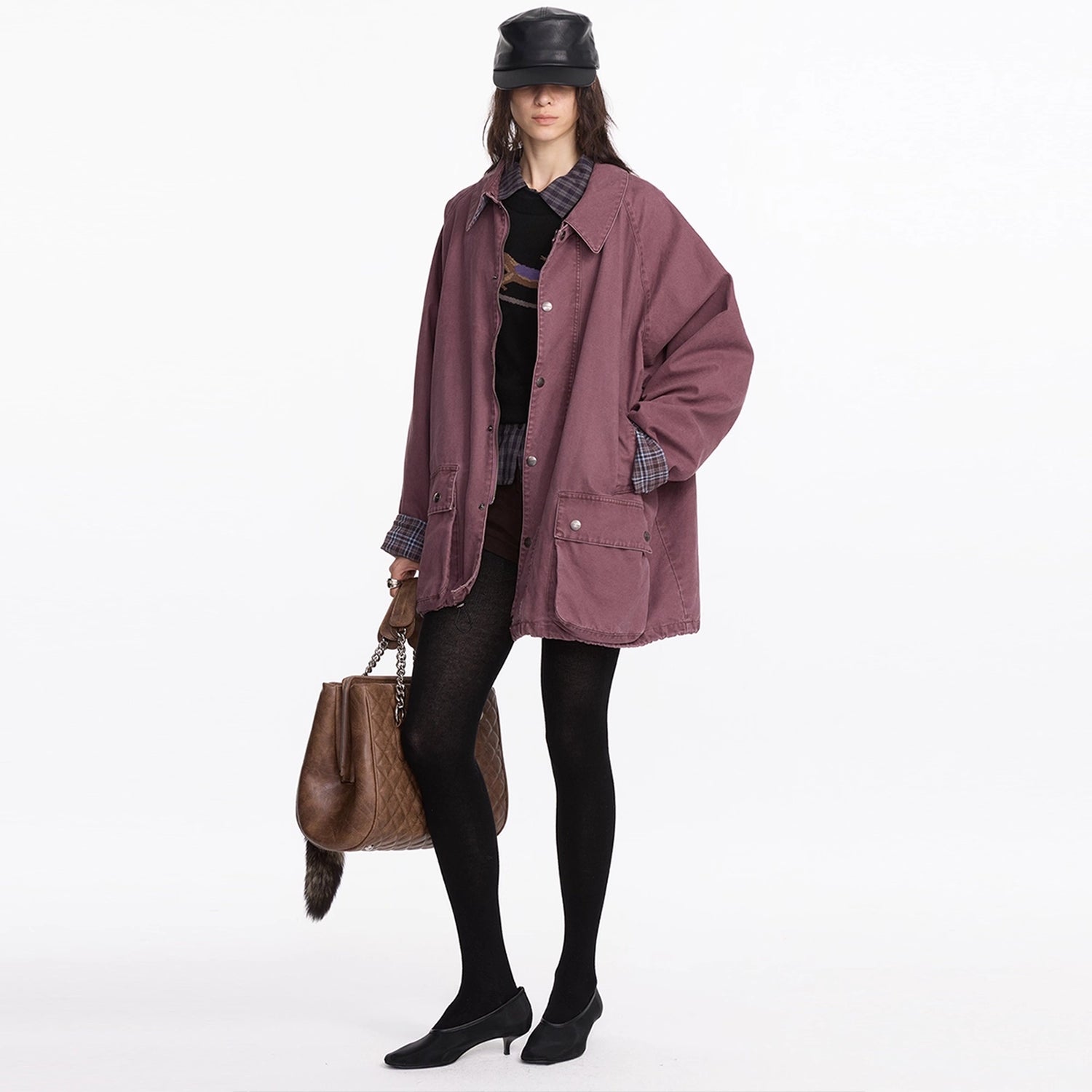 LYUOCHENG_Vintage_Plaid_Washed_Work_Jacket_In_Purple_MISSTT