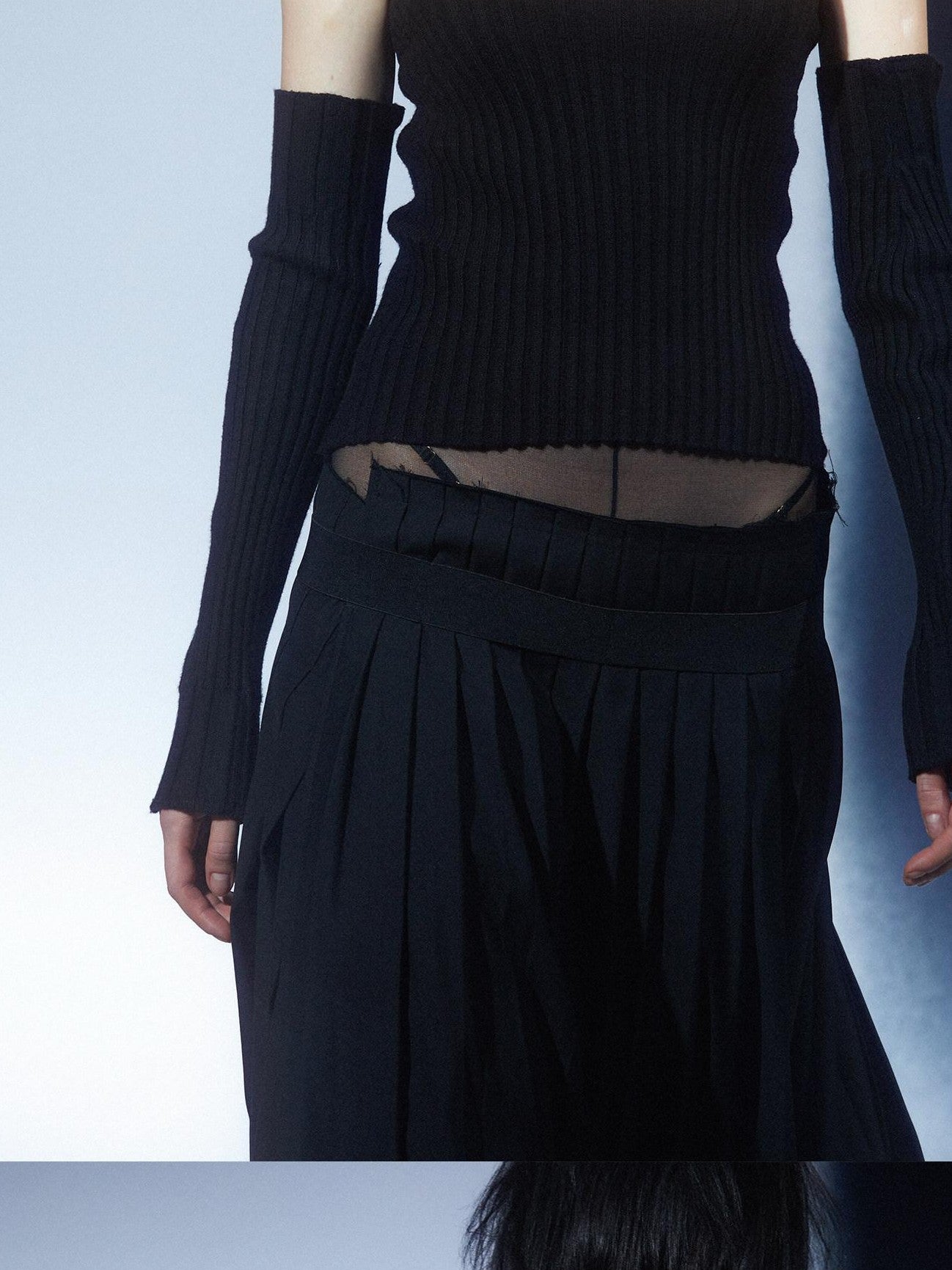 LYUOCHENG Vintage Spliced Backless High Collar Slim Fit Women&