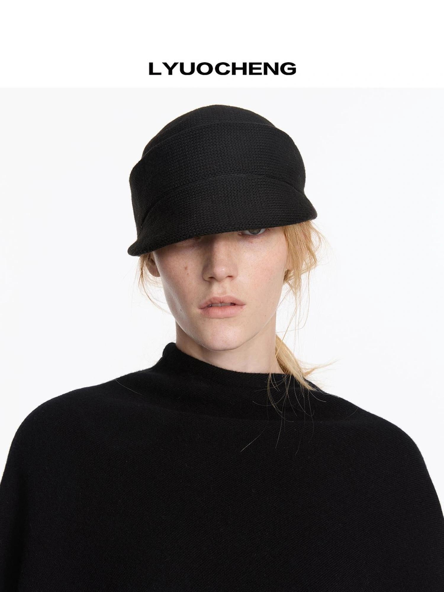 LYUOCHENG Vintage Structured Mini Brim Pillbox Hat