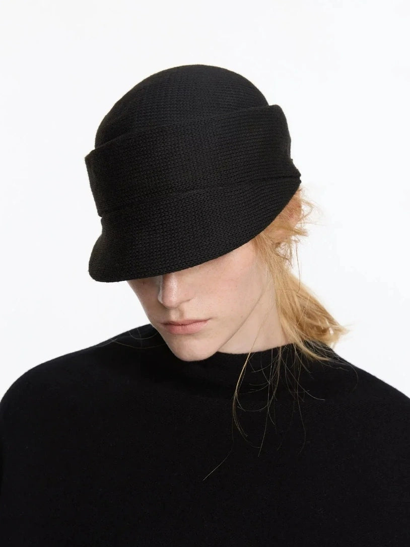 LYUOCHENG Vintage Structured Mini Brim Pillbox Hat