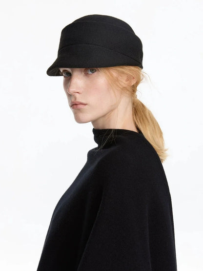LYUOCHENG Vintage Structured Mini Brim Pillbox Hat