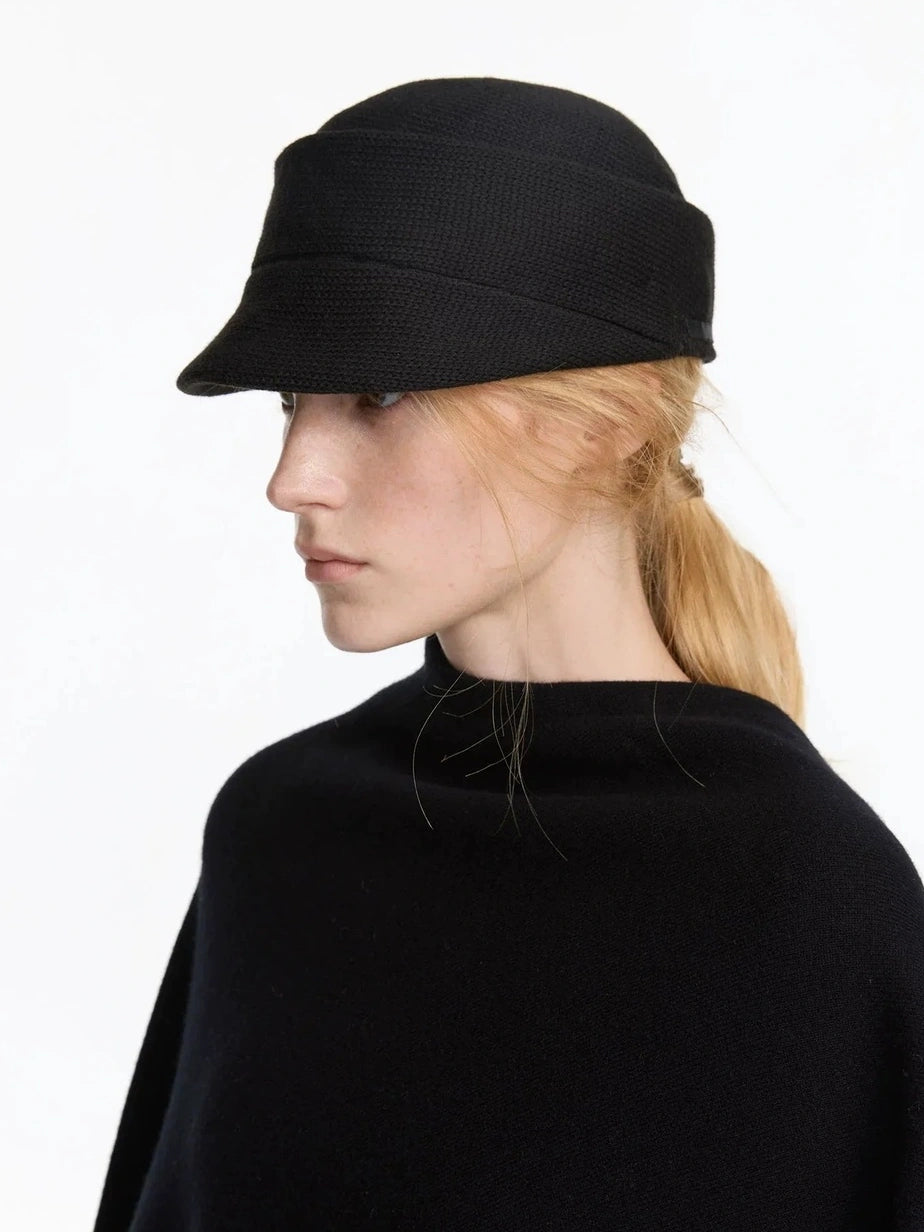 LYUOCHENG Vintage Structured Mini Brim Pillbox Hat