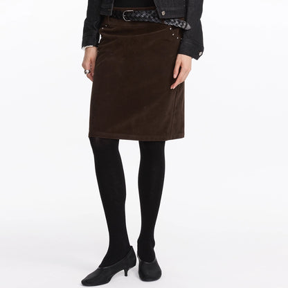 LYUOCHENG_Vintage_Suede_Straight_Denim_Skirt_With_Rivets_MISSTT