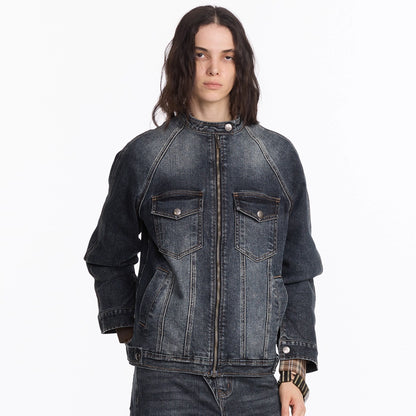 LYUOCHENG_Vintage_Washed_Denim_Jacket_With_Bamboo_Texture_MISSTT