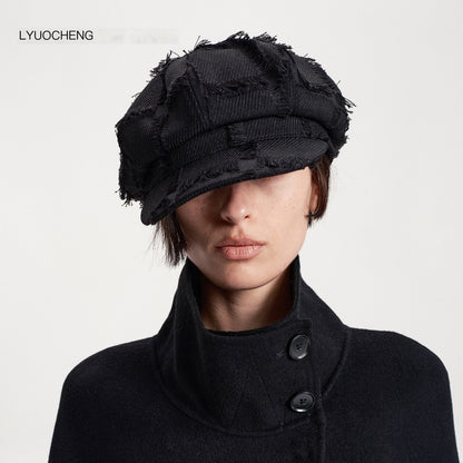 LYUOCHENG_Vintage_Wide_Brim_Fringe_Texture_Women&