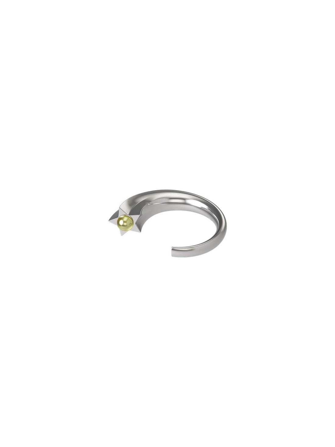 LYUOCHENG Viral Star Gem Silver Plated Adjustable Ring