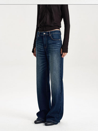 LYUOCHENG Washed Gradient Denim Women&