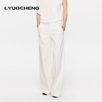 LYUOCHENG_White_Slight_Flare_Natural_Waist_Stretch_Women&