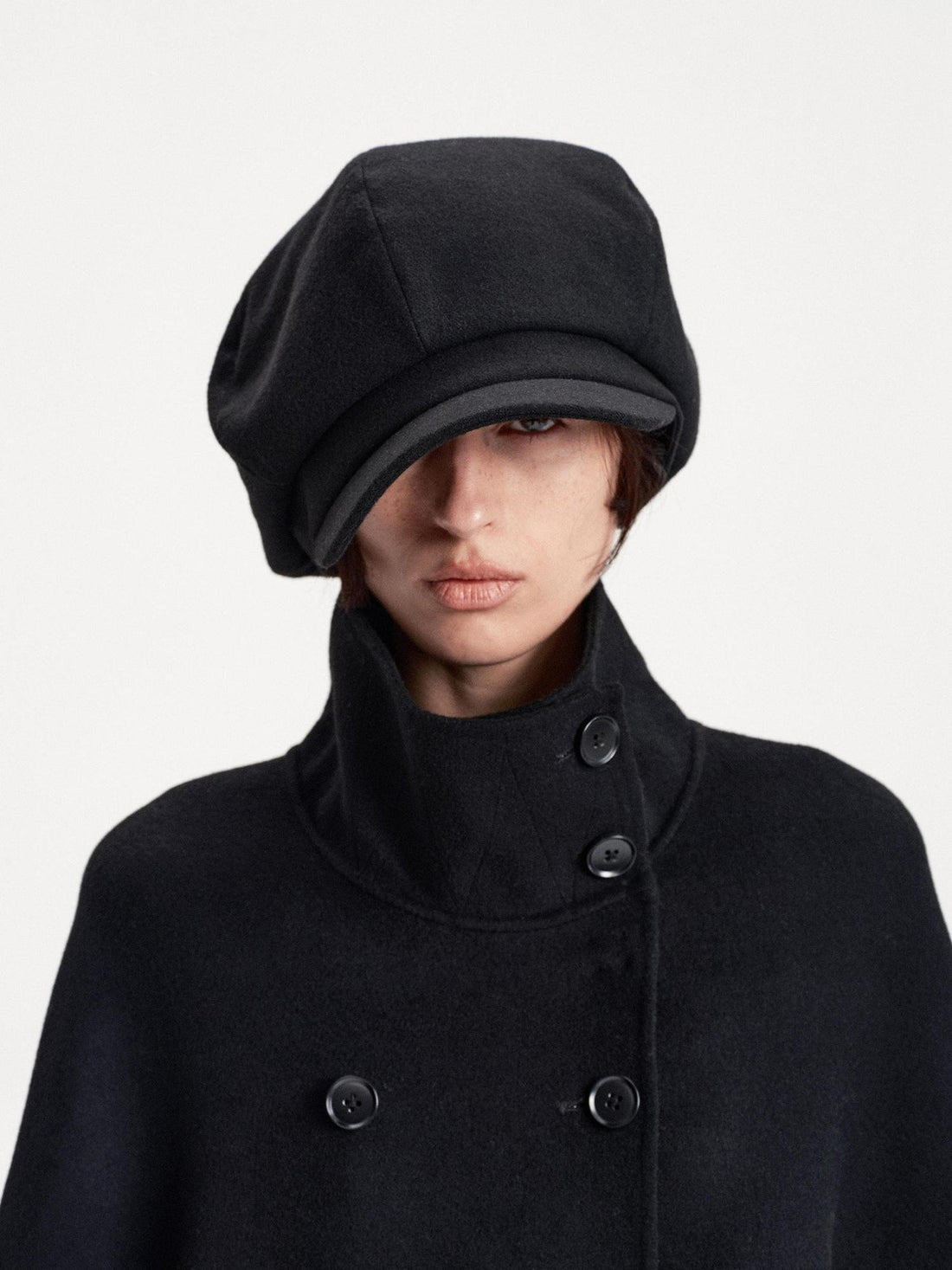 LYUOCHENG Wide Brim Eight Panel Vintage Wool Blend Women&
