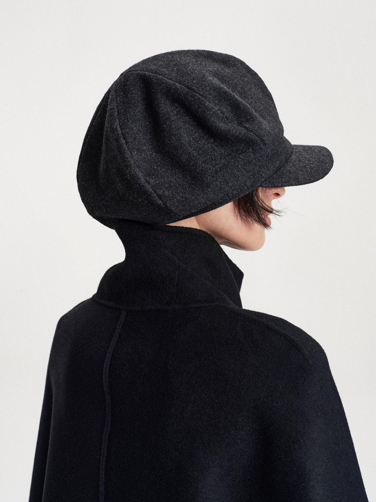 LYUOCHENG Wide Brim Eight Panel Vintage Wool Blend Women&