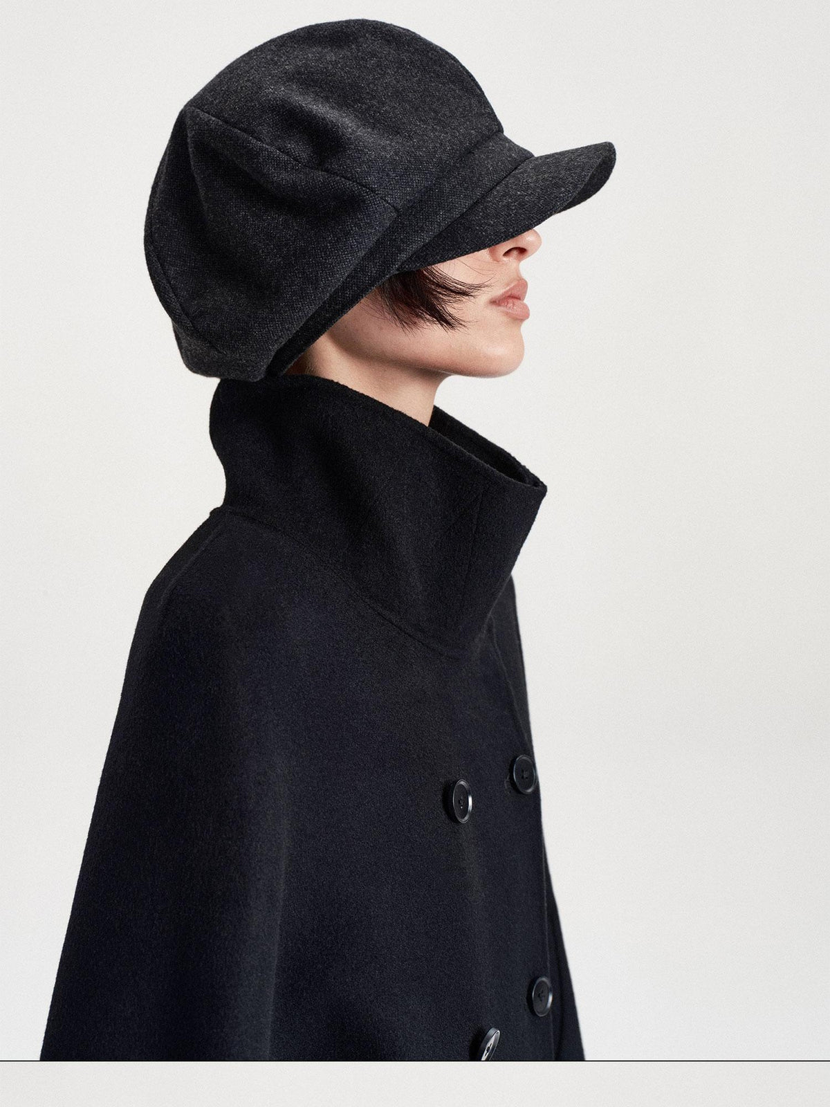 LYUOCHENG Wide Brim Eight Panel Vintage Wool Blend Women&