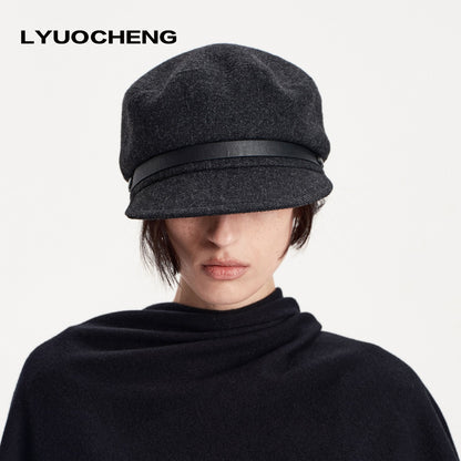 LYUOCHENG_Wide_Brim_Flat_Top_Wool_Women&