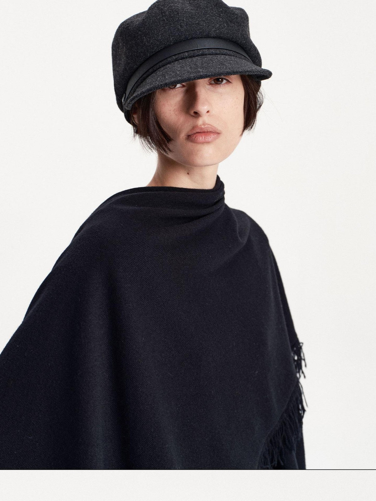 LYUOCHENG Wide Brim Flat Top Wool Women&