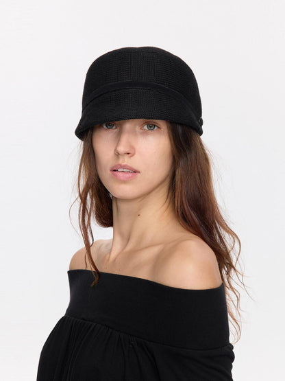 LYUOCHENG Wide Brim Knitted Structured Solid Breathable Women&