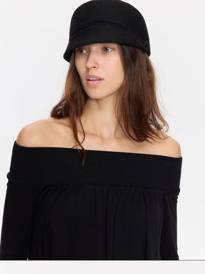 LYUOCHENG Wide Brim Knitted Structured Solid Breathable Women&