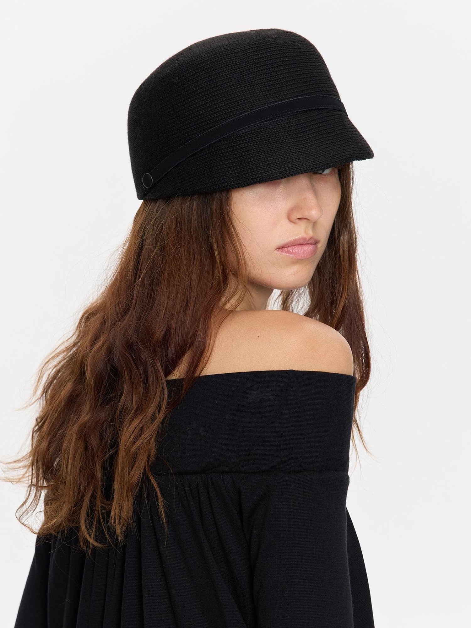 LYUOCHENG Wide Brim Knitted Structured Solid Breathable Women&