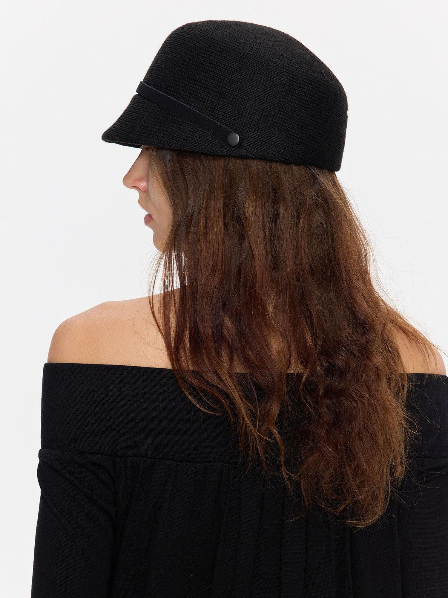 LYUOCHENG Wide Brim Knitted Structured Solid Breathable Women&