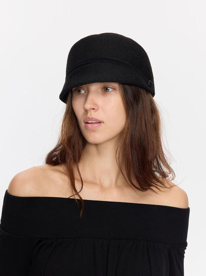 LYUOCHENG Wide Brim Knitted Structured Solid Breathable Women&