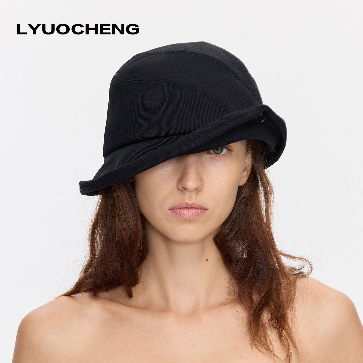 LYUOCHENG_Wide_Brim_Turn_Up_Vintage_Sun_Protection_Soft_Casual_Women&