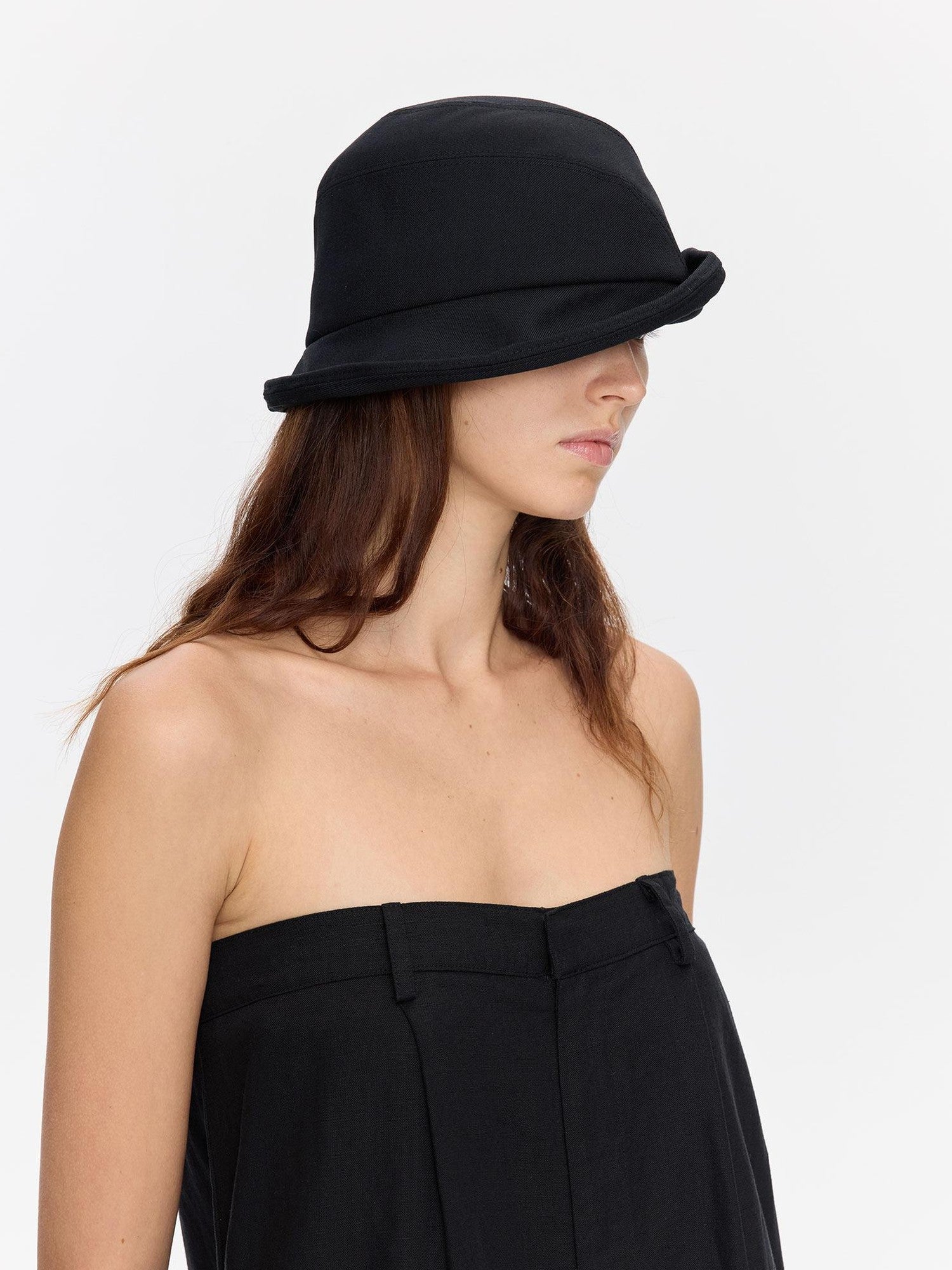 LYUOCHENG Wide Brim Turn Up Vintage Sun Protection Soft Casual Women&