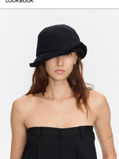 LYUOCHENG Wide Brim Turn Up Vintage Sun Protection Soft Casual Women&