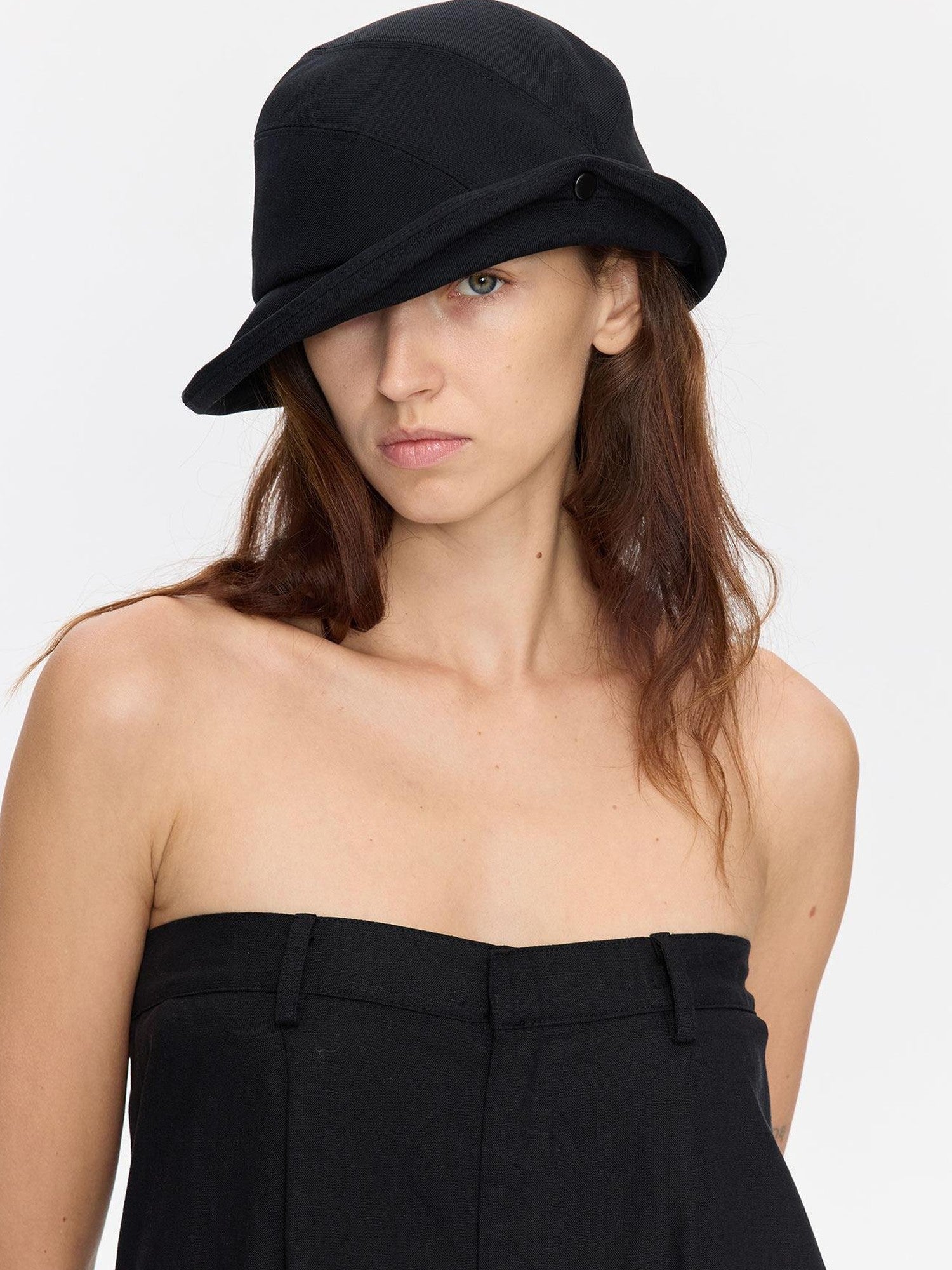 LYUOCHENG Wide Brim Turn Up Vintage Sun Protection Soft Casual Women&