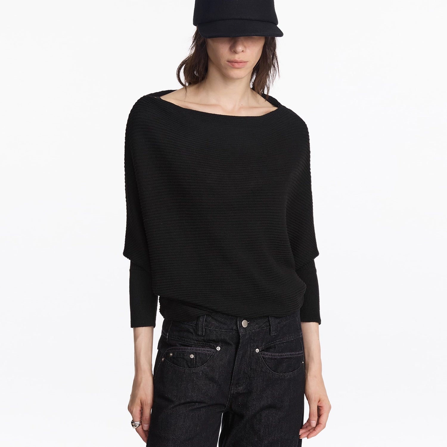 LYUOCHENG_Wide_Neck_Batwing_Sleeve_Knit_Top_MISSTT