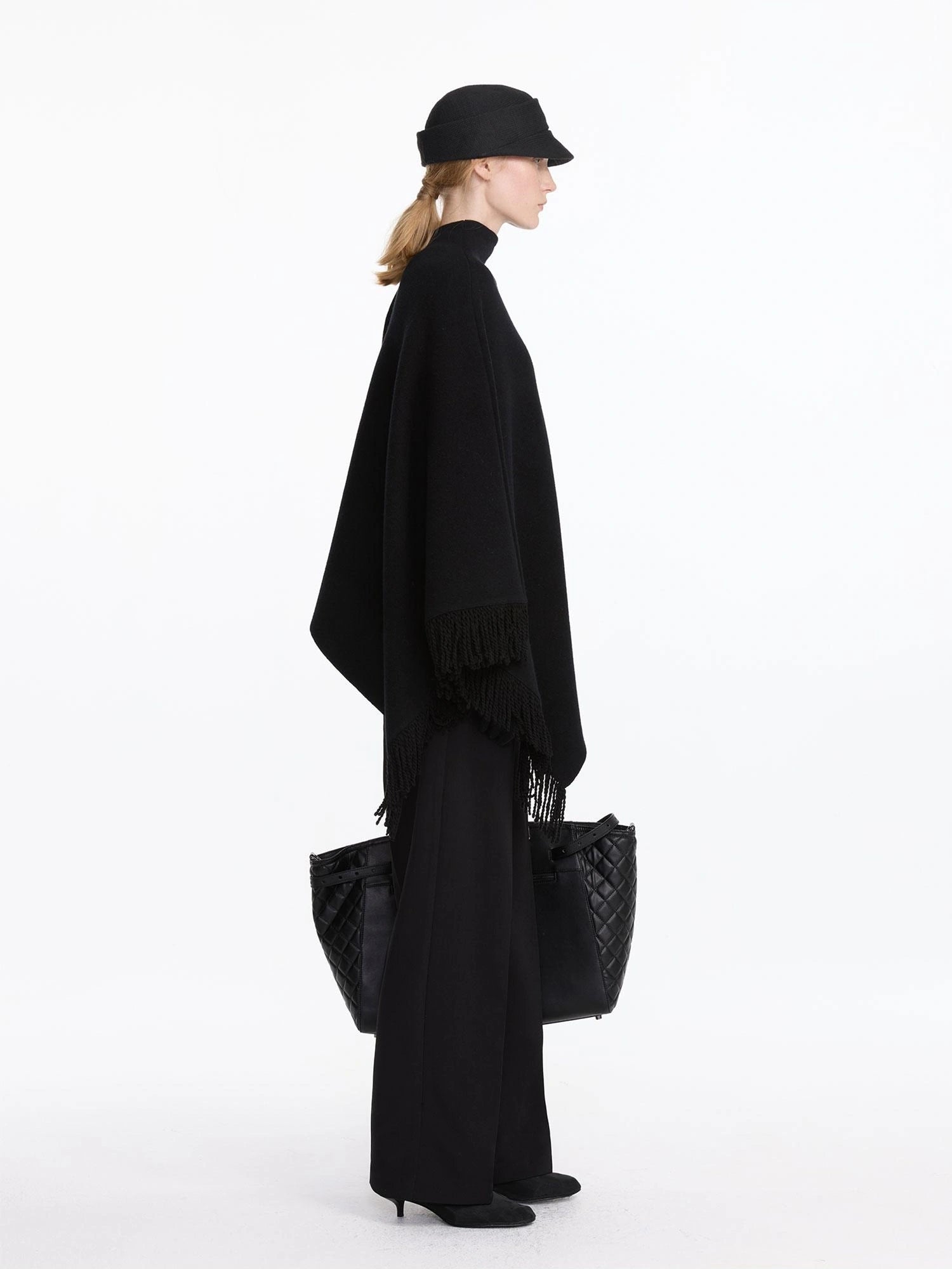 LYUOCHENG Wool Fringe Shawl Wrap