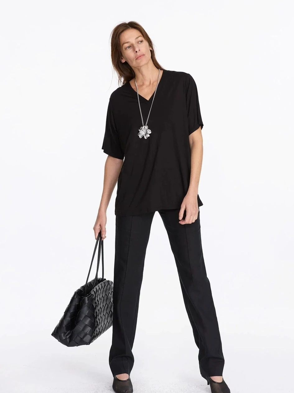 LYUOCHENG Woven Diamond Pattern Leather Tote