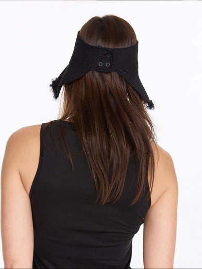 LYUOCHENG Woven Sun Hat With Adjustable Back And Wide Brim