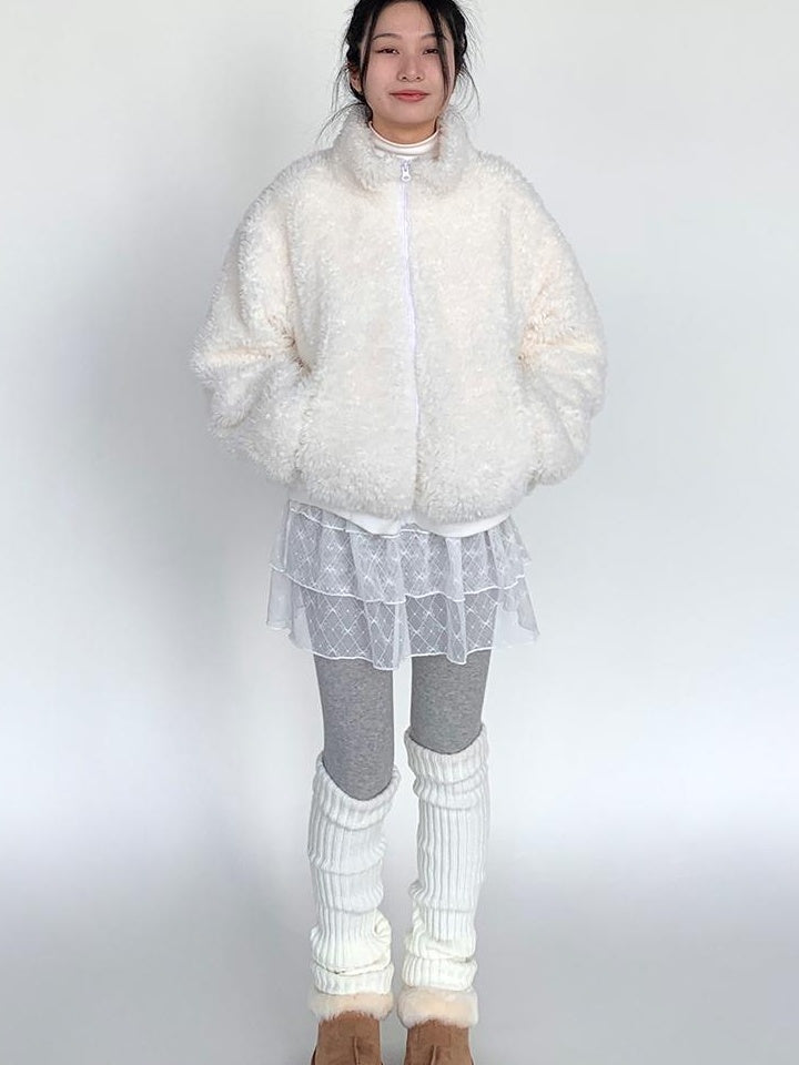 Lace Bow Layered Ruffle Tiered A-Line Mini Skirt