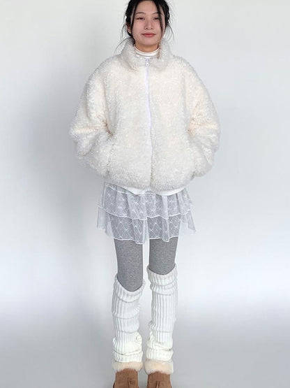 Lace Bow Layered Ruffle Tiered A-Line Mini Skirt