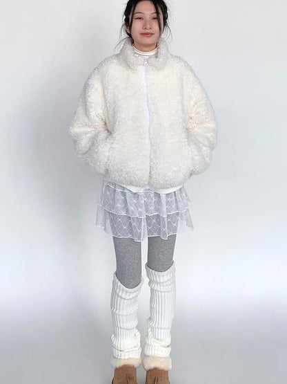 Lace Bow Layered Ruffle Tiered A-Line Mini Skirt