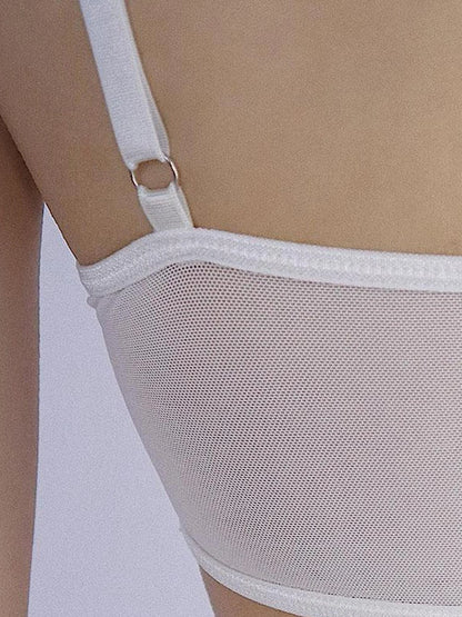 Lace Desire Versatile Black White Camisole