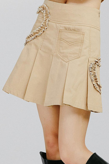 DIDDI MODA Lace Heart A Line Mini Skirt