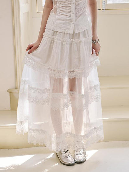 DIDDI MODA Lace Star Cutout Dress