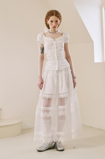 DIDDI MODA Lace Star Cutout Dress