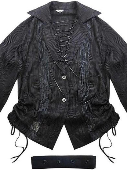 Lace Trim Lazy Multi Wear Blouse