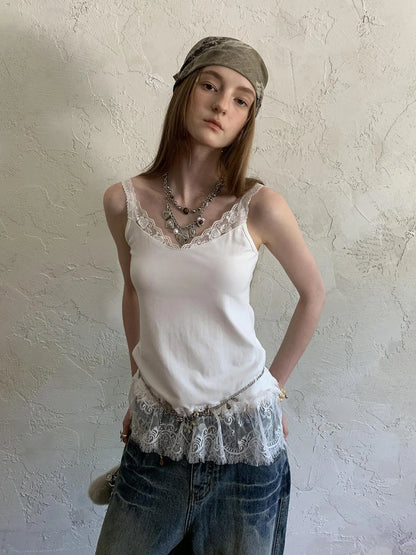 Lace Trimmed Modal Cotton Camisole