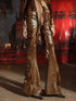 UpdateNN NORTH NODE Vintage Waxed Leather Flared Trousers