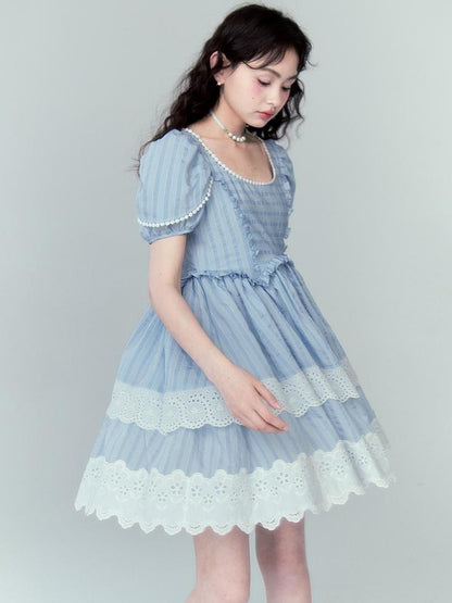 DIDDI MODA Layered Lace Princess Dress