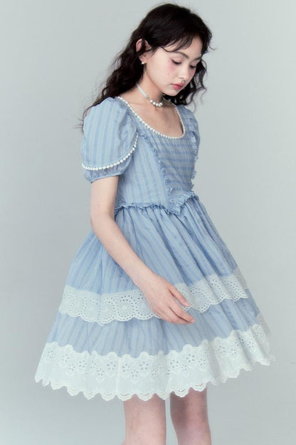DIDDI MODA Layered Lace Princess Dress