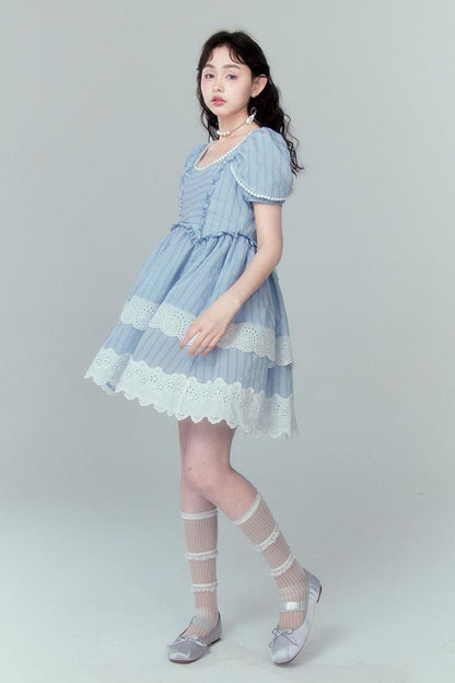 DIDDI MODA Layered Lace Princess Dress
