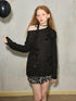 DIDDI MODA Lazy Off Shoulder Bow Cutout Embroidered Blouse
