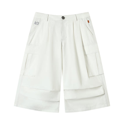 Achihara Lazy Point Casual Pleated Wide Leg Pants